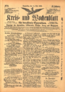 Kreis- und Wochenblatt f&uuml;r den Kreis Czarnikau: Anzeiger f&uuml;r Czarnikau, Sch&ouml;nlanke, Filehne, Kreuz, und Umgegend. 1899.05.11 Jg.47 Nr55