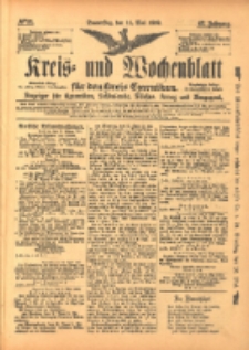 Kreis- und Wochenblatt für den Kreis Czarnikau: Anzeiger für Czarnikau, Schönlanke, Filehne, Kreuz, und Umgegend. 1899.05.11 Jg.47 Nr55