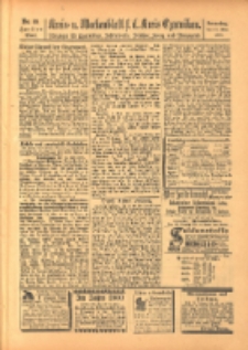 Kreis- und Wochenblatt f&uuml;r den Kreis Czarnikau: Anzeiger f&uuml;r Czarnikau, Sch&ouml;nlanke, Filehne, Kreuz, und Umgegend. 1899.05.11 Jg.47 Nr55