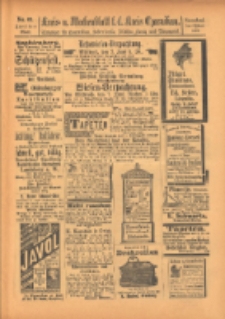 Kreis- und Wochenblatt f&uuml;r den Kreis Czarnikau: Anzeiger f&uuml;r Czarnikau, Sch&ouml;nlanke, Filehne, Kreuz, und Umgegend. 1899.06.03 Jg.47 Nr63