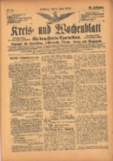 Kreis- und Wochenblatt für den Kreis Czarnikau: Anzeiger für Czarnikau, Schönlanke, Filehne, Kreuz, und Umgegend. 1899.06.06 Jg.47 Nr64