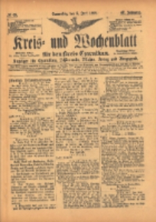 Kreis- und Wochenblatt f&uuml;r den Kreis Czarnikau: Anzeiger f&uuml;r Czarnikau, Sch&ouml;nlanke, Filehne, Kreuz, und Umgegend. 1899.06.08 Jg.47 Nr65