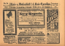 Kreis- und Wochenblatt f&uuml;r den Kreis Czarnikau: Anzeiger f&uuml;r Czarnikau, Sch&ouml;nlanke, Filehne, Kreuz, und Umgegend. 1899.07.01 Jg.47 Nr75