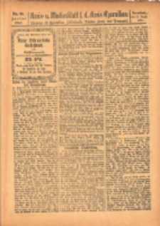 Kreis- und Wochenblatt f&uuml;r den Kreis Czarnikau: Anzeiger f&uuml;r Czarnikau, Sch&ouml;nlanke, Filehne, Kreuz, und Umgegend. 1899.08.19 Jg.47 Nr96