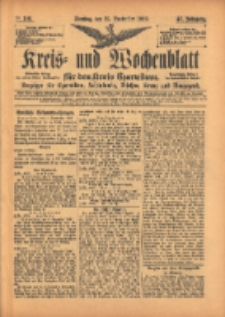 Kreis- und Wochenblatt f&uuml;r den Kreis Czarnikau: Anzeiger f&uuml;r Czarnikau, Sch&ouml;nlanke, Filehne, Kreuz, und Umgegend. 1899.09.12 Jg.47 Nr106