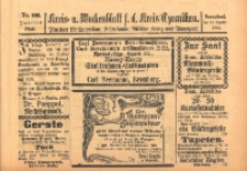 Kreis- und Wochenblatt f&uuml;r den Kreis Czarnikau: Anzeiger f&uuml;r Czarnikau, Sch&ouml;nlanke, Filehne, Kreuz, und Umgegend. 1899.09.16 Jg.47 Nr108