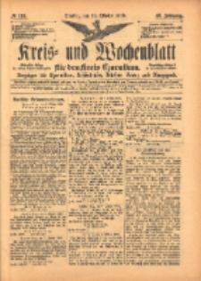 Kreis- und Wochenblatt f&uuml;r den Kreis Czarnikau: Anzeiger f&uuml;r Czarnikau, Sch&ouml;nlanke, Filehne, Kreuz, und Umgegend. 1899.10.10 Jg.47 Nr118