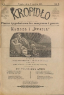 Kropidło : pismo tygodniowe ku rozrywce i pouce. R. 1. 1893, nr 2