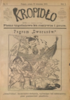 Kropidło : pismo tygodniowe ku rozrywce i pouce. R. 1. 1893, nr 3