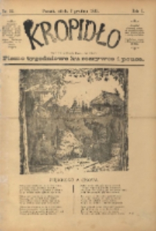 Kropidło : pismo tygodniowe ku rozrywce i pouce. R. 1. 1893, nr 12