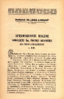 Sprawozdanie Roczne Sodalicyi Św. Piotra Klawera dla misyi afrykańskich r. 1912