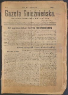 Gazeta Gnieźnieńska : pismo polityczne dla oświaty i polepszenia doli ludu polskiego. R. 1. 1895, nr 1