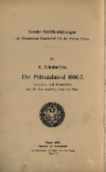 Der Polenaufstand 1806/7. Urkunden und Aktenst&uuml;cke aus der Zeit zwischen Jena und Tilsit.