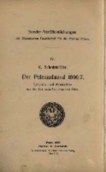 Der Polenaufstand 1806/7. Urkunden und Aktenstücke aus der Zeit zwischen Jena und Tilsit.