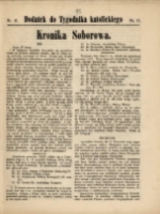 Dodatek do "Tygodnika Katolickiego" : Kronika Soborowa. R. 1870, nr 11