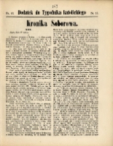 Dodatek do "Tygodnika Katolickiego" : Kronika Soborowa. R. 1870, nr 13