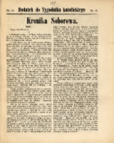 Dodatek do "Tygodnika Katolickiego" : Kronika Soborowa. R. 1870, nr 14