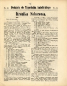 Dodatek do "Tygodnika Katolickiego" : Kronika Soborowa. R. 1870, nr 15