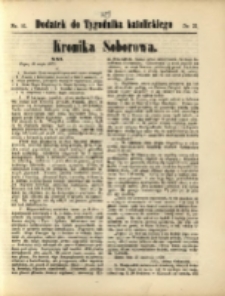 Dodatek do "Tygodnika Katolickiego" : Kronika Soborowa. R. 1870, nr 21