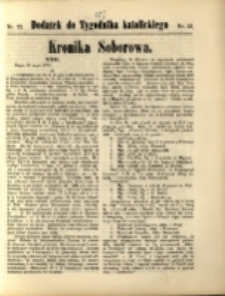 Dodatek do "Tygodnika Katolickiego" : Kronika Soborowa. R. 1870, nr 22