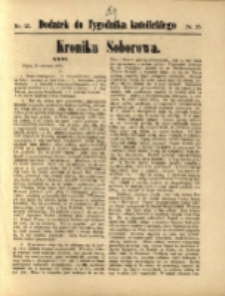 Dodatek do "Tygodnika Katolickiego" : Kronika Soborowa. R. 1870, nr 25