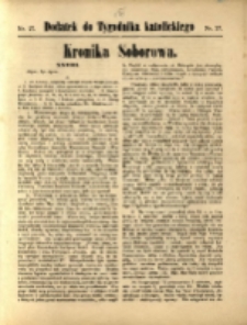Dodatek do "Tygodnika Katolickiego" : Kronika Soborowa. R. 1870, nr 27