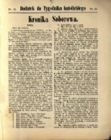 Dodatek do "Tygodnika Katolickiego" : Kronika Soborowa. R. 1870, nr 29