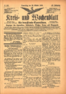 Kreis- und Wochenblatt f&uuml;r den Kreis Czarnikau: Anzeiger f&uuml;r Czarnikau, Sch&ouml;nlanke, Filehne, Kreuz, und Umgegend. 1899.10.26 Jg.47 Nr125