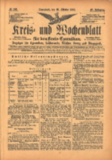 Kreis- und Wochenblatt f&uuml;r den Kreis Czarnikau: Anzeiger f&uuml;r Czarnikau, Sch&ouml;nlanke, Filehne, Kreuz, und Umgegend. 1899.10.28 Jg.47 Nr126