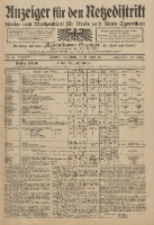 Anzeiger für den Netzedistrikt Kreis- und Wochenblatt für Kreis und Stadt Czarnikau 1911.04.15 Jg.59 Nr46