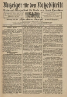 Anzeiger f&uuml;r den Netzedistrikt Kreis- und Wochenblatt f&uuml;r Kreis und Stadt Czarnikau 1911.04.22 Jg.59 Nr48
