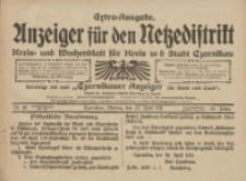 Anzeiger für den Netzedistrikt Kreis- und Wochenblatt für Kreis und Stadt Czarnikau 1911.04.24 Jg.59 Nr49
