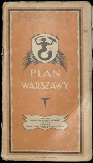 Plan miasta stołecznego Warszawy.