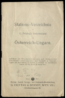 G. Freytags Verkehrs-Karte von Österreich-Ungarn.
