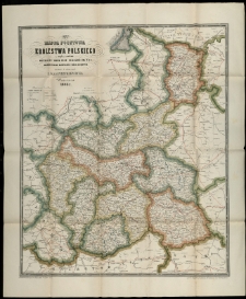 Mappa pocztowa Kr&oacute;lestwa Polskiego z wykazaniem wszelkich dr&oacute;g oraz odległości na nich [...].