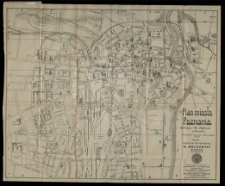 Plan miasta Poznania [...] wykonano w zakładzie art. - litograficznym M. Putiatyckiego w Poznaniu.
