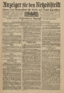 Anzeiger f&uuml;r den Netzedistrikt Kreis- und Wochenblatt f&uuml;r Kreis und Stadt Czarnikau 1911.05.04 Jg.59 Nr53