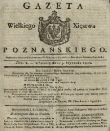 Gazeta Wielkiego Xięstwa Poznańskiego 1822.01.05 Nr2