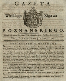 Gazeta Wielkiego Xięstwa Poznańskiego 1822.01.09 Nr3