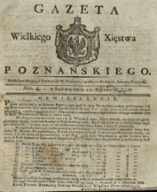 Gazeta Wielkiego Xięstwa Poznańskiego 1822.01.12 Nr4