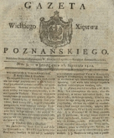 Gazeta Wielkiego Xięstwa Poznańskiego 1822.01.16 Nr5