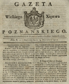 Gazeta Wielkiego Xięstwa Poznańskiego 1822.01.19 Nr6