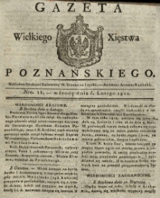 Gazeta Wielkiego Xięstwa Poznańskiego 1822.02.06 Nr11