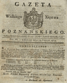 Gazeta Wielkiego Xięstwa Poznańskiego 1822.02.23 Nr16