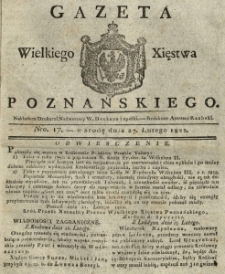 Gazeta Wielkiego Xięstwa Poznańskiego 1822.02.27 Nr17