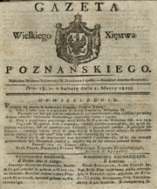 Gazeta Wielkiego Xięstwa Poznańskiego 1822.03.02 Nr18