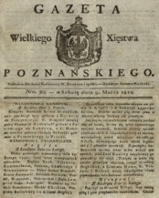 Gazeta Wielkiego Xięstwa Poznańskiego 1822.03.09 Nr20
