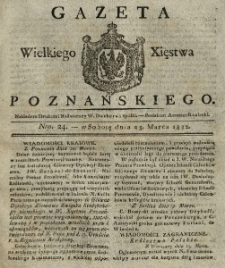 Gazeta Wielkiego Xięstwa Poznańskiego 1822.03.23 Nr24