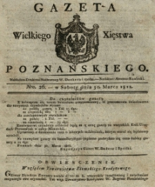 Gazeta Wielkiego Xięstwa Poznańskiego 1822.03.30 Nr26