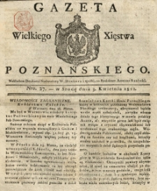 Gazeta Wielkiego Xięstwa Poznańskiego 1822.04.03 Nr27